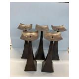 5 12" High Candle Stands