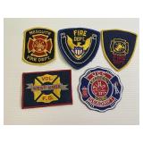 Lot of Vintage Fire Dept Patches