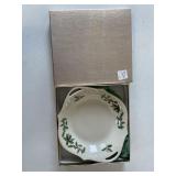 Lenox Holly Holiday Candy dish in gift box