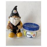 Steeler Large Gnome with Ziplock Container