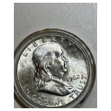 1962 D Franklin Silver Half Dollar