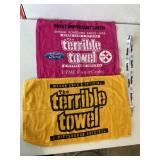 White Steeler Lanyard and 2 Terrible Towels