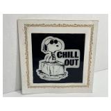 1980s Snoopy Chill Out Wall Plaque