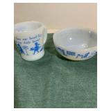 Five-King Wave Bowl and Mug