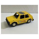 Tootsie Toy VW Rabbit Car Yellow