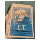 E.T Stack of Cards 1982 Not Full Set