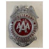 AAA Lieutentant School Safety Patrol Badge