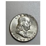 1957 Franklin Silver Half Dollar