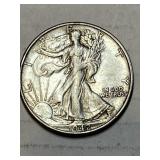 1942 S Walking Liberty Silver Half Dollar