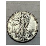 1945 Walking Liberty Silver Half Dollar