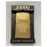 1992 New Zippo Lighter Slim Brass