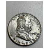 1963 D Franklin Silver Half Dollar