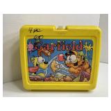 Vintage Garfield Cartoon Plastic Lunch Box