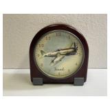 Fossil WWII Fighter Plane Desk Clock