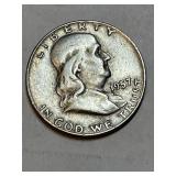 1957-D Franklin Half Dollar