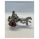 Cast Horse with Buggy