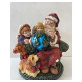 Dept 56 Santa with Globe and Children Figurine