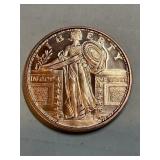 Standing Liberty 1 OZ Copper Round