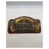 VTG Batman Bicycle License Plate