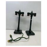 2 Tin Lamp Posts