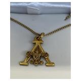 22" 14K G.F. Chain w/ 10K G.F. Charm