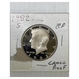 1982S Half Dollar Cameo Proof