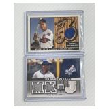 Set of Two MLB Jersey Cards