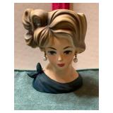 Napcowave Lady Head Vase C7313- Japan
