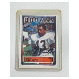 Mike Pruitt Autographed Baseball Card