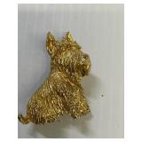 Trifari Scottie Dog  Brooch
