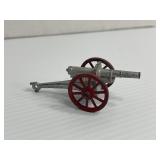 Antique Lead Soldier Cannon Toy