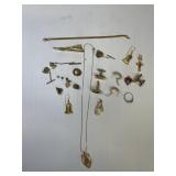 22 Pcs GF and other jewelry