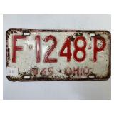 Ohio License Plate 1964