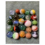 Mixed Bag of 25 Marbles - Most 1/2"