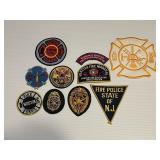 10 Vintage Fire Department Patches