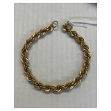 7" 14K G.F. Rope Bracelet