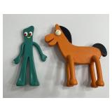 Vintage Gumby and Pokey Toy Figures Set