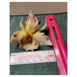 Capodimonte Porcelain  Orchid - Italy 3 1/2" x 4"
