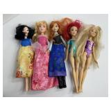 Lot of 5 Disney Dolls