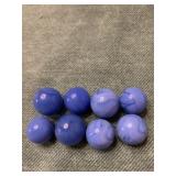 8-1/2" Blue Agate Vintage Marbles Swirl