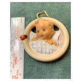 Hummel- Child in Bed- Lady Bug Wall Plaque