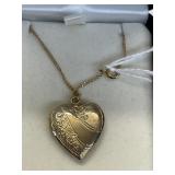 18" 12K G.F. Chain w/ Heart Locket