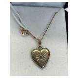 18" 10K G.F. Chain w/ Heart Charm