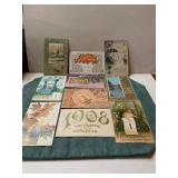 10 Vintage New Year Post Cards