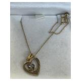 18" 14K G.F. Chain w/ Heart Charm