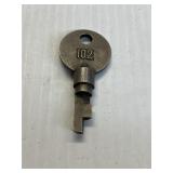 High Security Railroad padlock Key 102