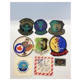 Lot of 9 USA Patches and stickers