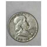 1951 Franklin Silver Half Dollar