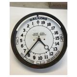 Original Gas Meter Porcelain Clock Face