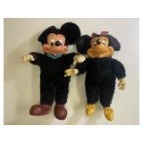 Vintage 1970s Micky & Minnie Mouse Toys